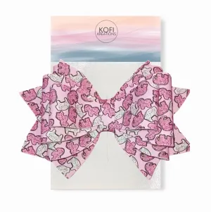 Frosted Animal Crackers Hair Bow