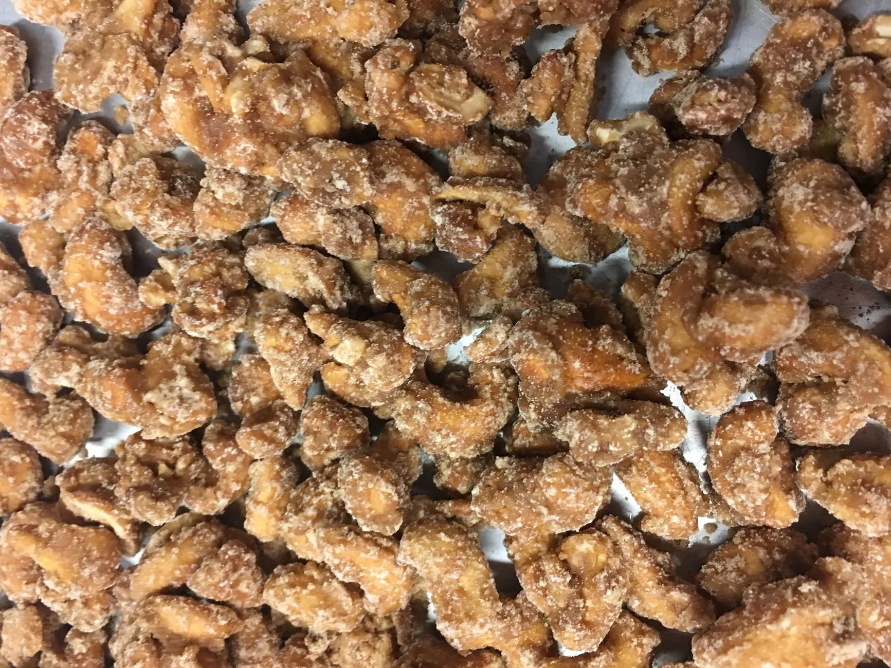 Frosted Sugar Cinnamon Cashews Candied Cashews