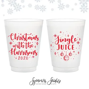 Frosted Unbreakable Plastic Cup #18 - 12oz or 16oz - Jingle Juice
