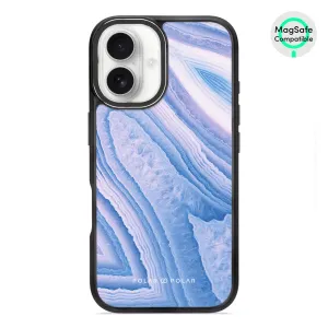 Frozen River - iPhone 16 Frosted Black Bumper MagSafe Case
