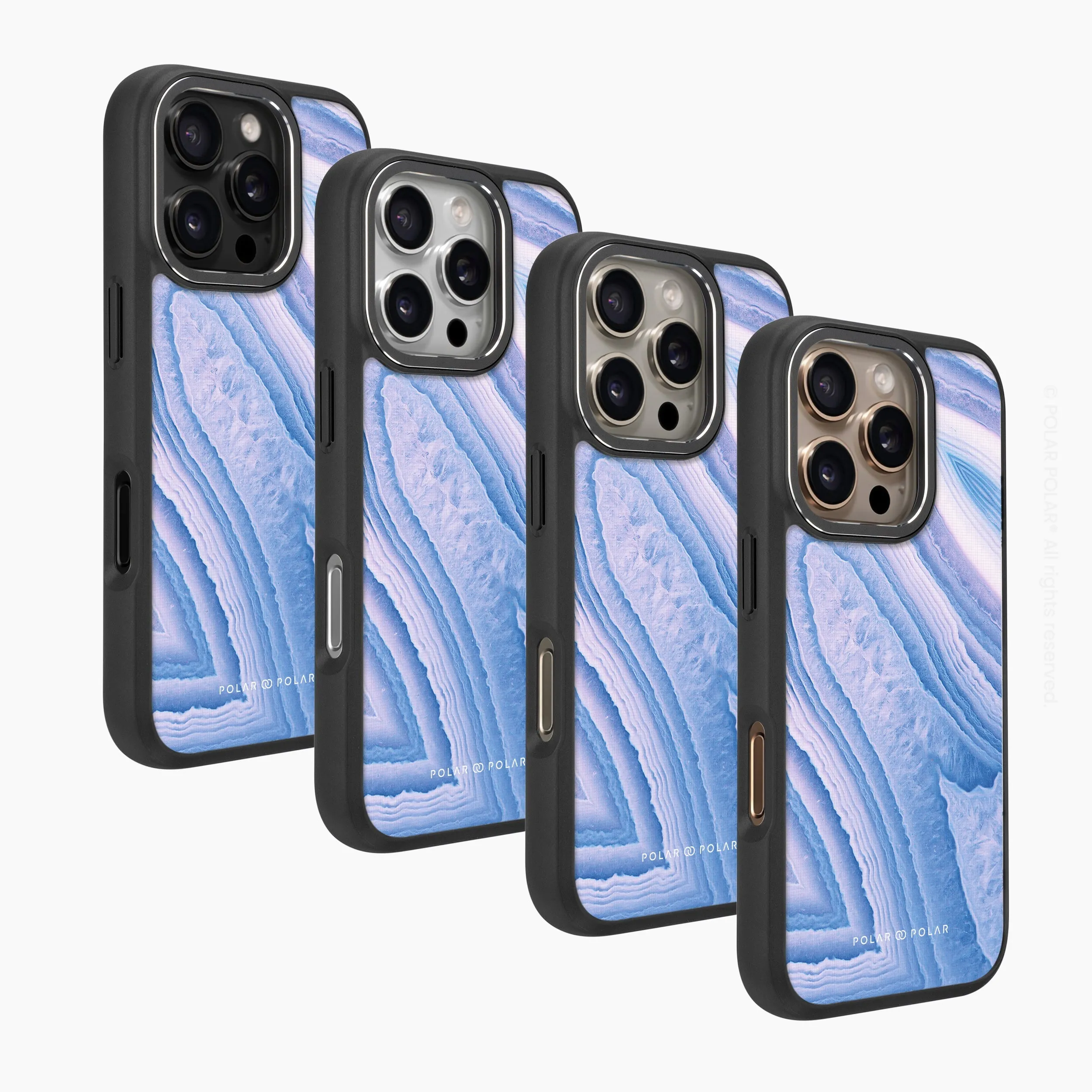 Frozen River - iPhone 16 Pro Max Frosted Black Bumper MagSafe Case
