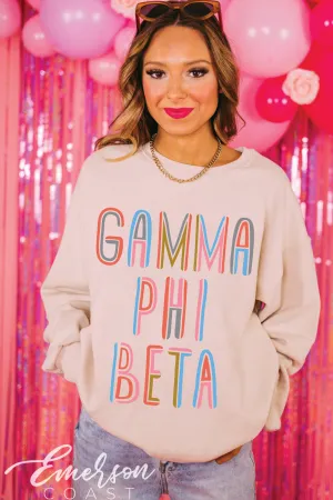 Gamma Phi Beta Artsy Crewneck