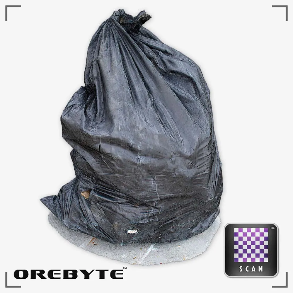 Garbage Bag Black 01