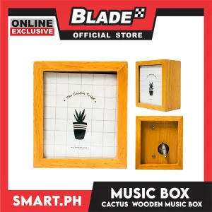 Gifts Cactus Picture Frame Mini with Music Box For 2x2 Size Photo KY-160680 (Assorted Designs and Colors)