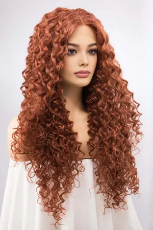 Ginger Curly Lace Front Synthetic Wig Autumn
