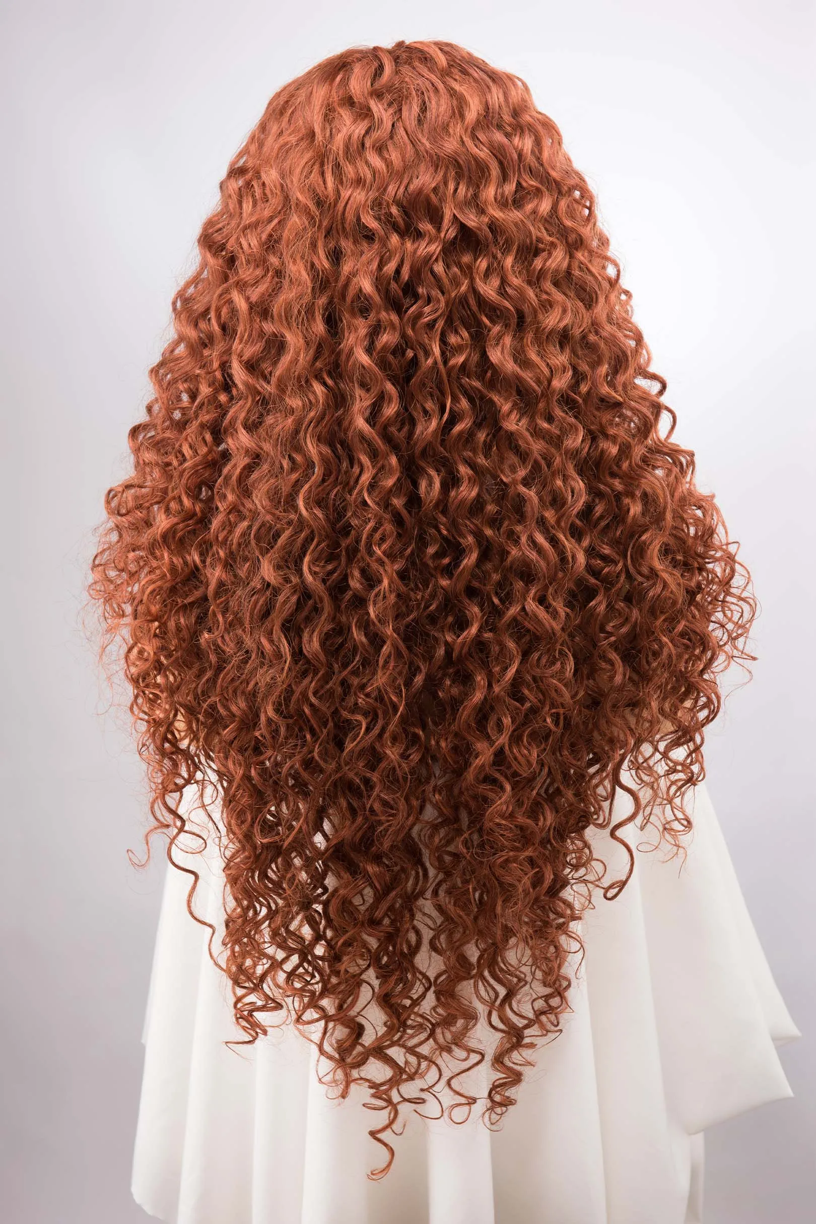 Ginger Curly Lace Front Synthetic Wig Autumn