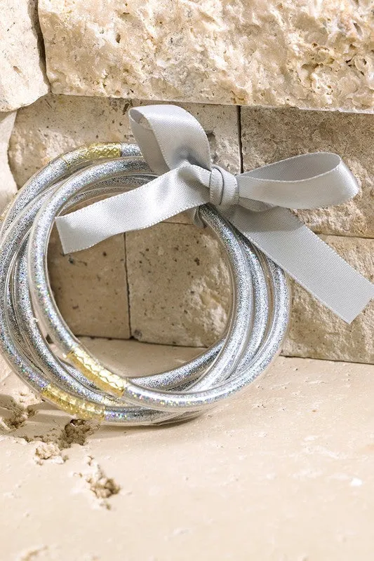 Glitter Tube Bracelet Set