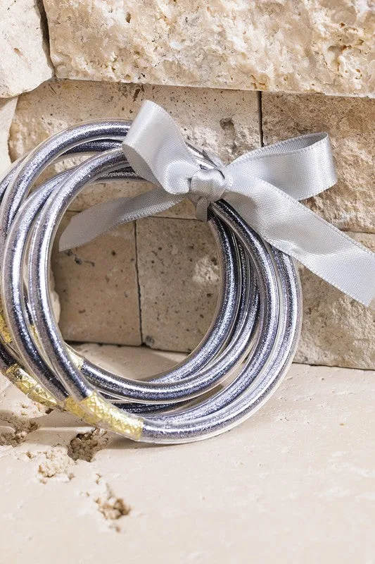 Glitter Tube Bracelet Set