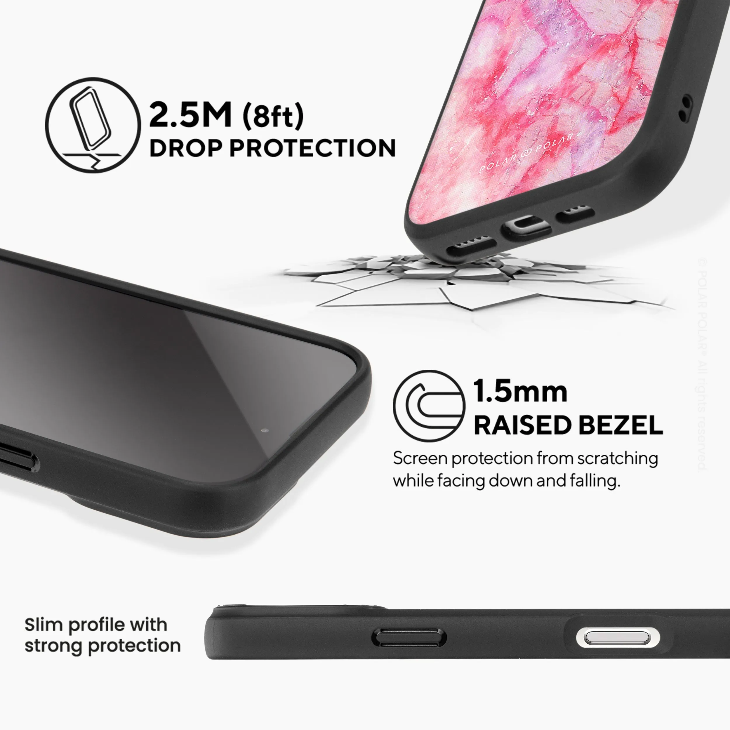 Gloaming Island - iPhone 16 Pro Frosted Black Bumper MagSafe Case