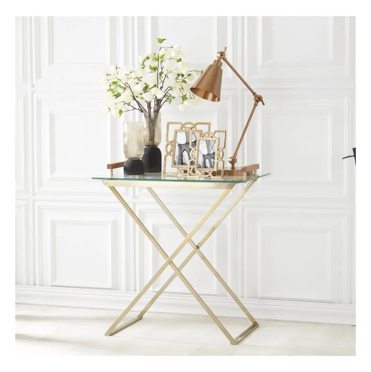 Gold Metal Textured Cutout Frame- 2 sizes