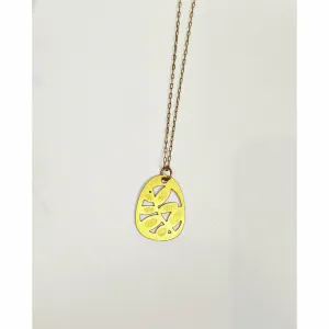 Gold necklace with unique pendant