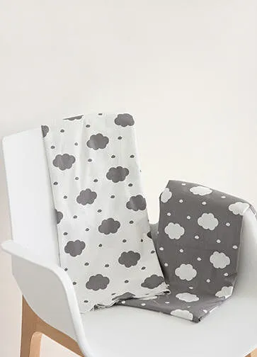 Gray Cloud Cotton Fabric - 62" Wide - By the Yard 80574-1