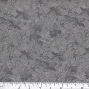 Gray Leaf Fabric, Item No. 22279