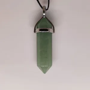 Green Aventurine Crystal Point Pendant