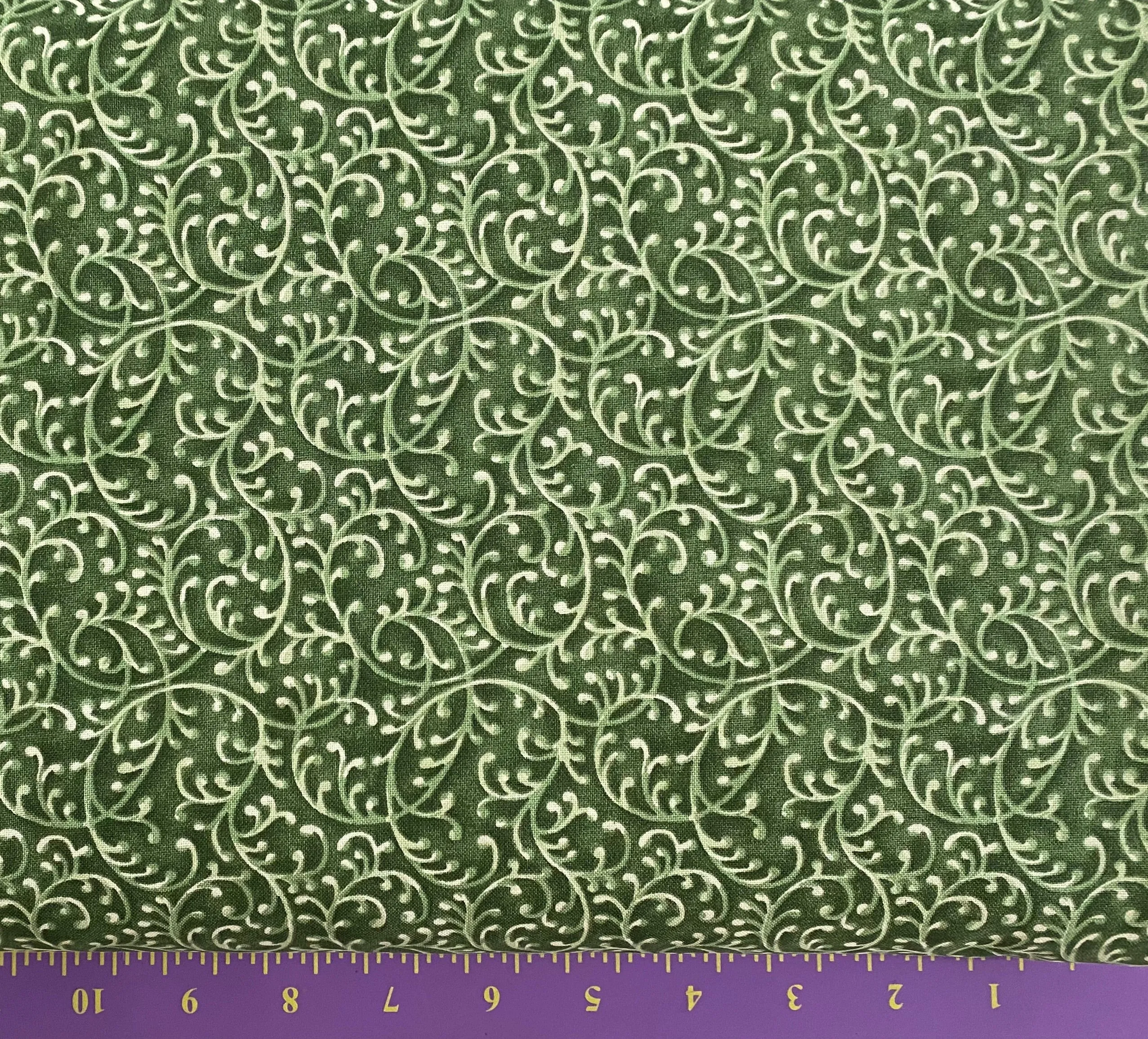 Green Swirl Fabric, Item No. 16400
