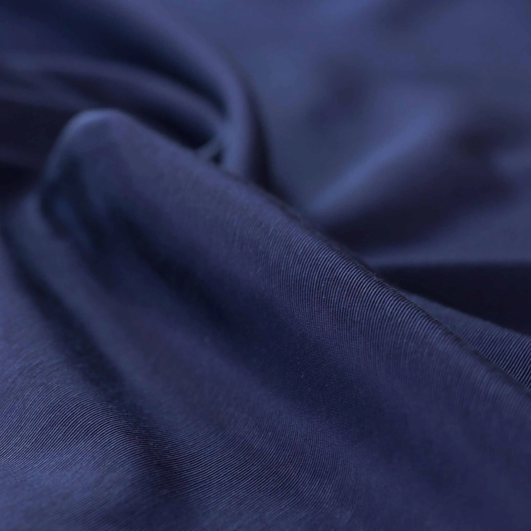 Grosgrain Suiting Fabric  - Midnight blue colour