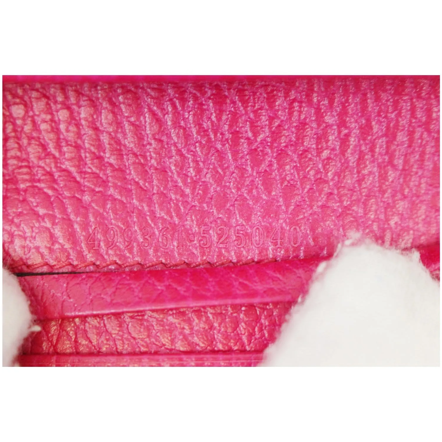 GUCCI Butterfly Leather Card Case Wallet Pink 499361