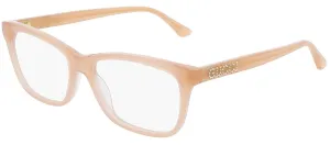 Gucci GG 731O 003 Rectangle Acetate Pink Eyeglasses with Demo Lens