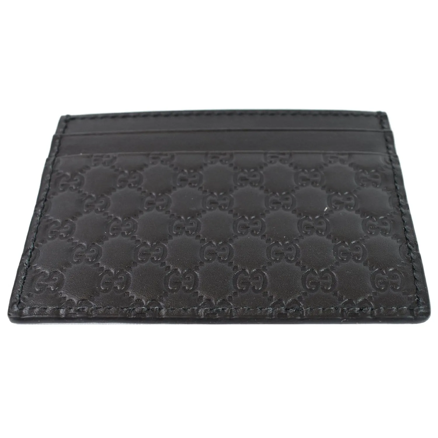 GUCCI Microguccissima Card Case Black 476010