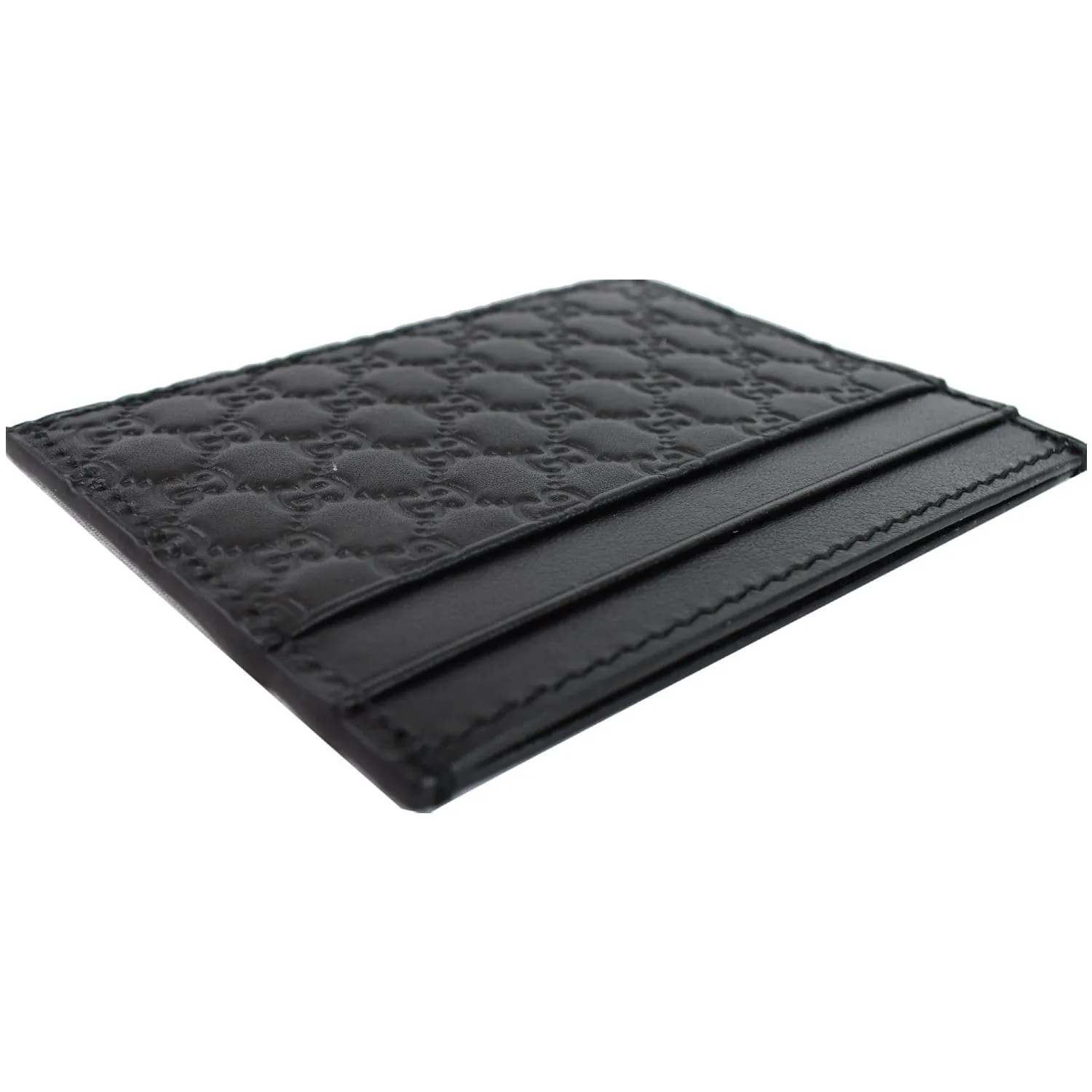 GUCCI Microguccissima Card Case Black 476010