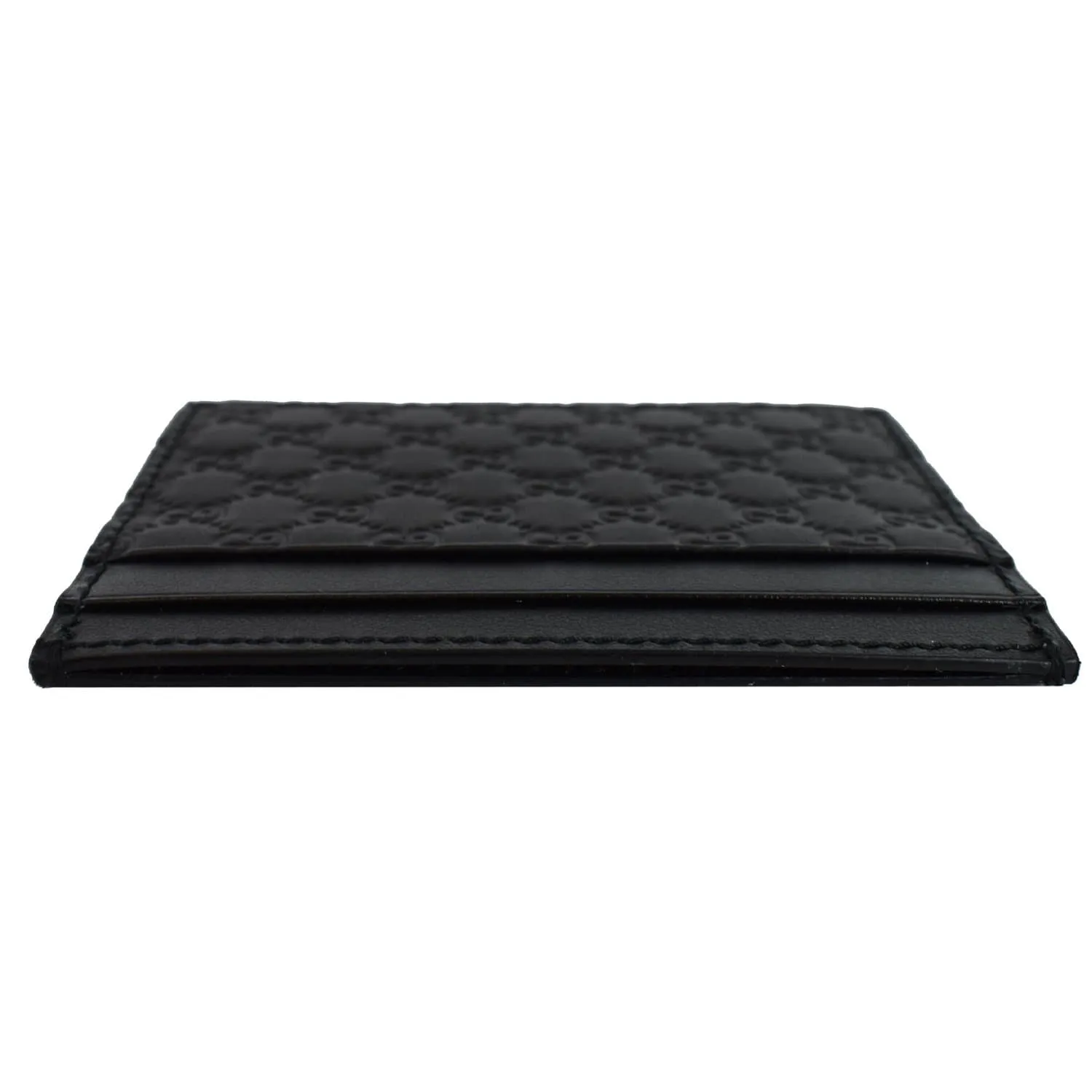 GUCCI Microguccissima Card Case Black 476010