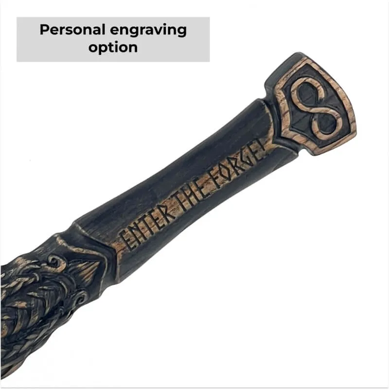 Hand-forged  Viking Unique Hammer "Goibniu"