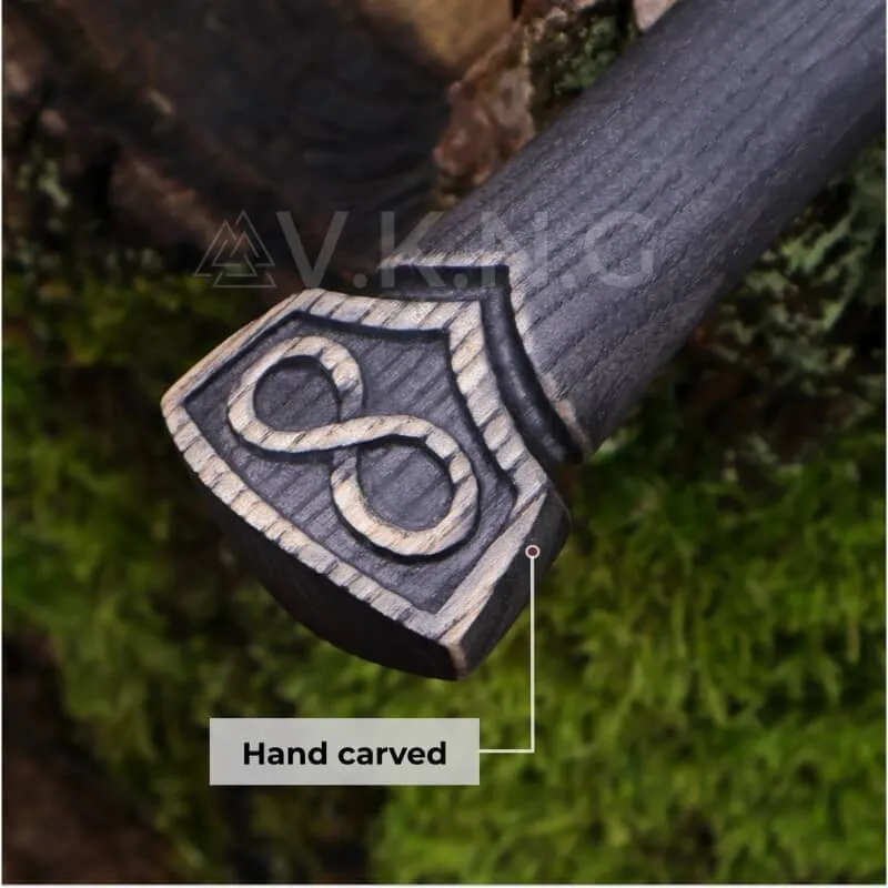 Hand-forged  Viking Unique Hammer "Goibniu"