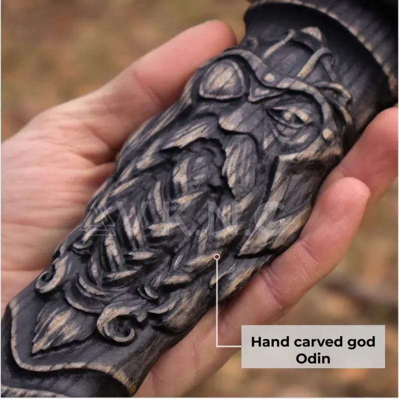 Hand-forged  Viking Unique Hammer "Goibniu"