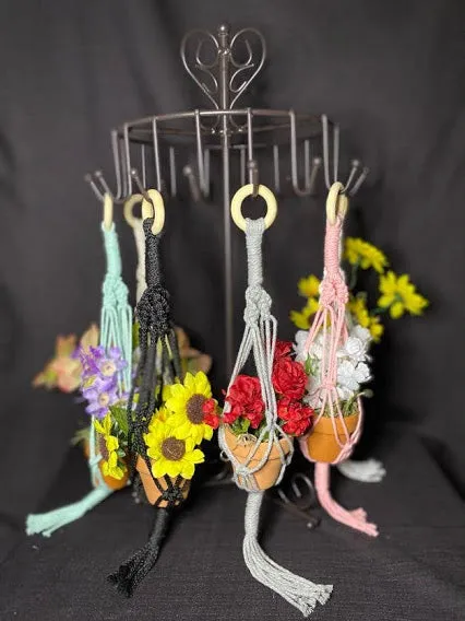 Handmade Macramé with Flower pots