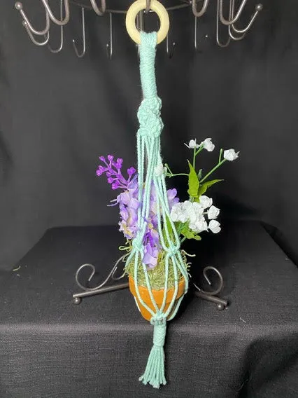 Handmade Macramé with Flower pots
