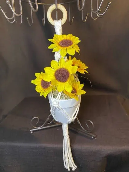 Handmade Macramé with Flower pots