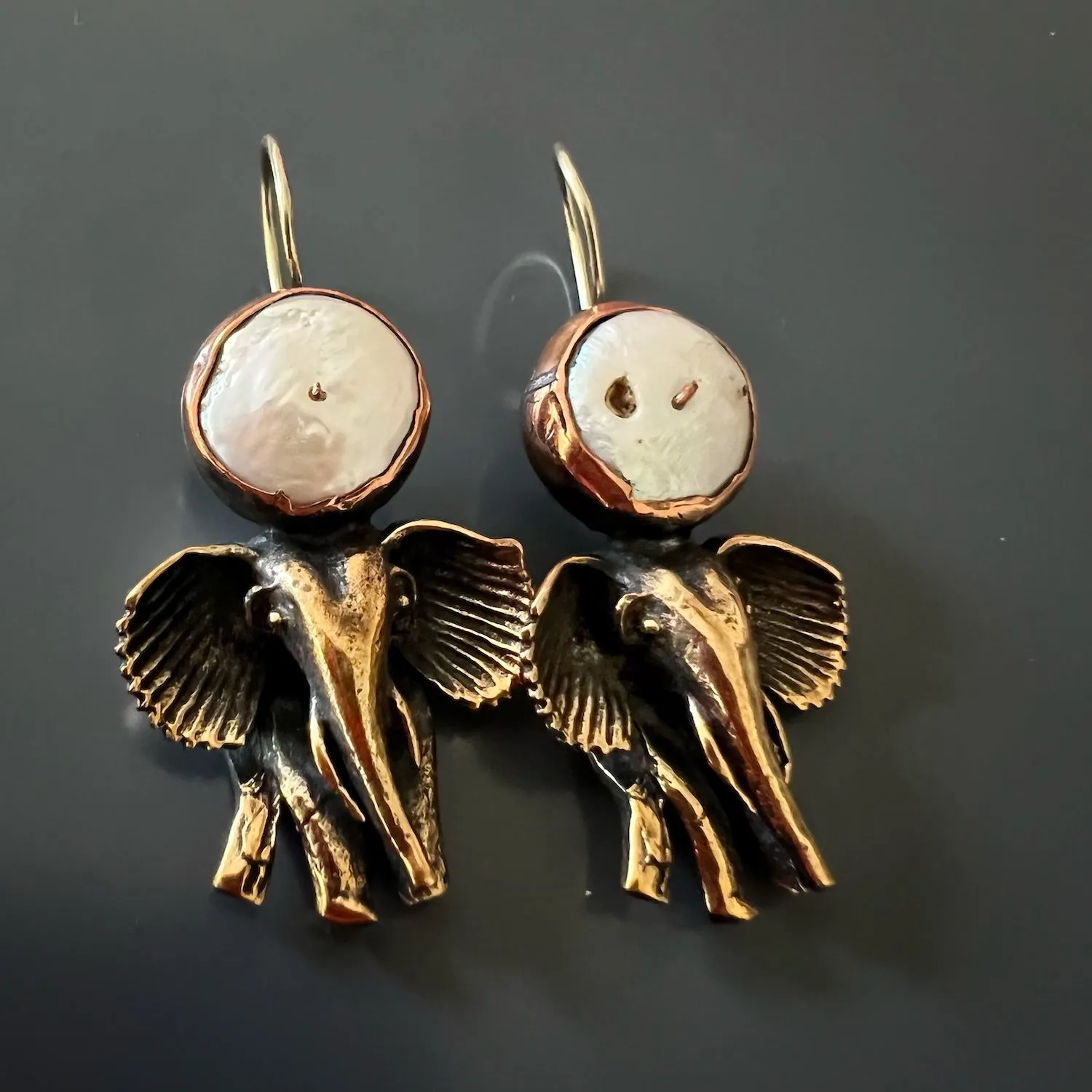 Handmade Unique Spirit Elephant Earrings