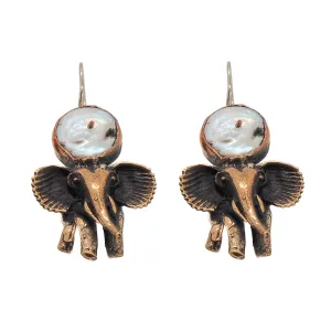 Handmade Unique Spirit Elephant Earrings