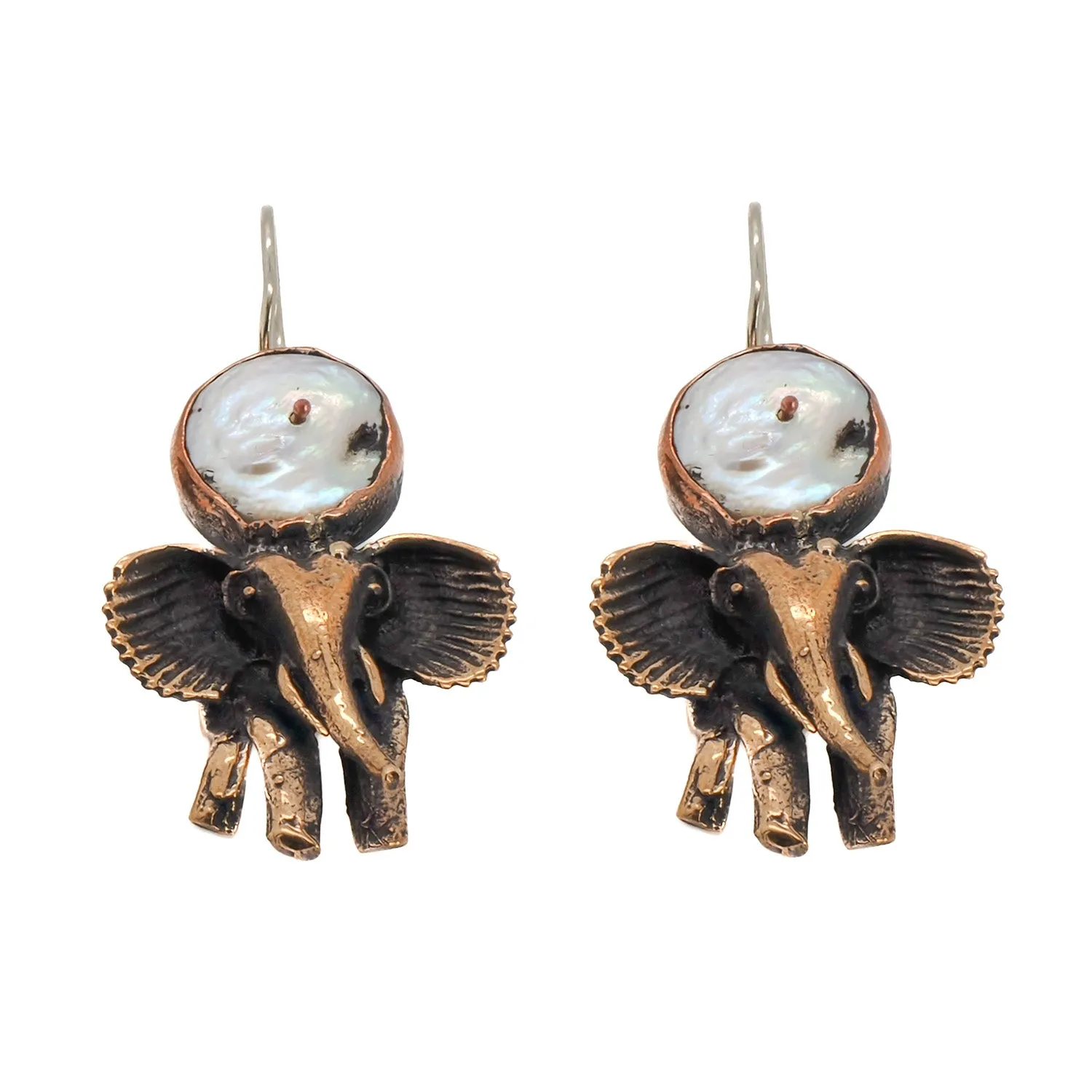 Handmade Unique Spirit Elephant Earrings