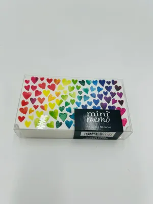 Heart Mini Memo Cards 50pc