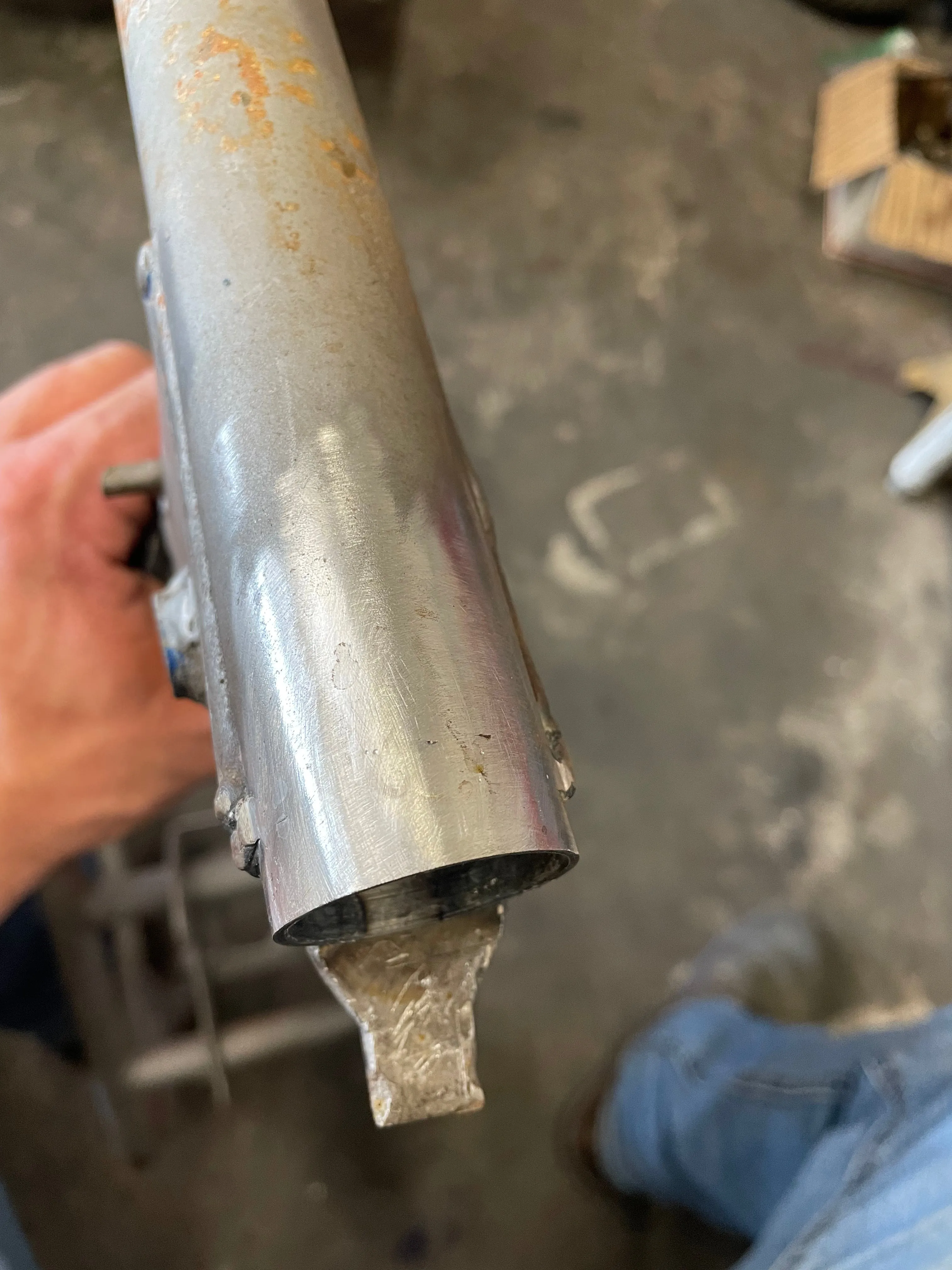 Honda Z50 Frame Repair - Mushroom Neck Fix!