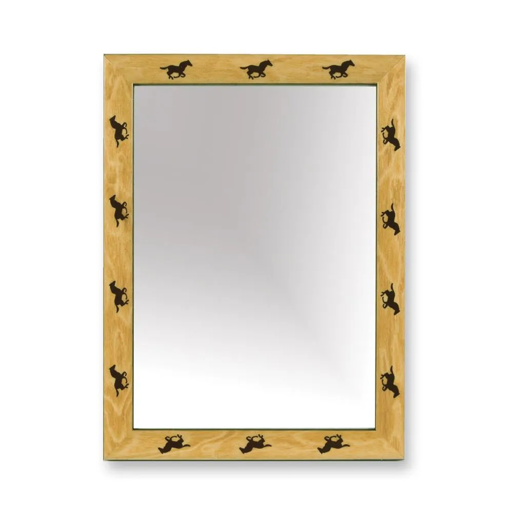 Horses Photo Frame Burl 5" x 7"