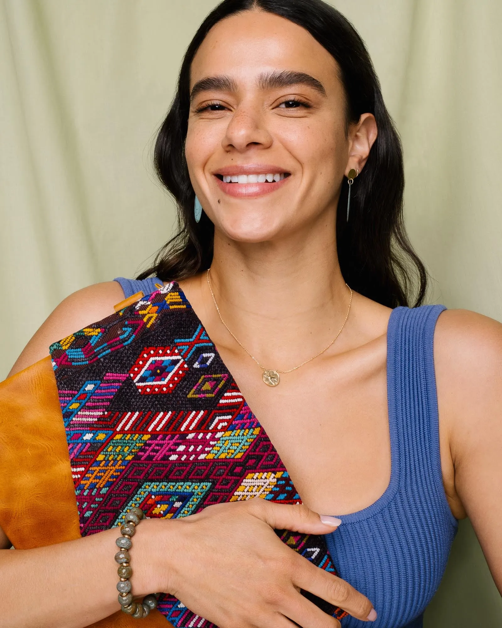 Huipil Envelope Clutch & Crossbody - Floral