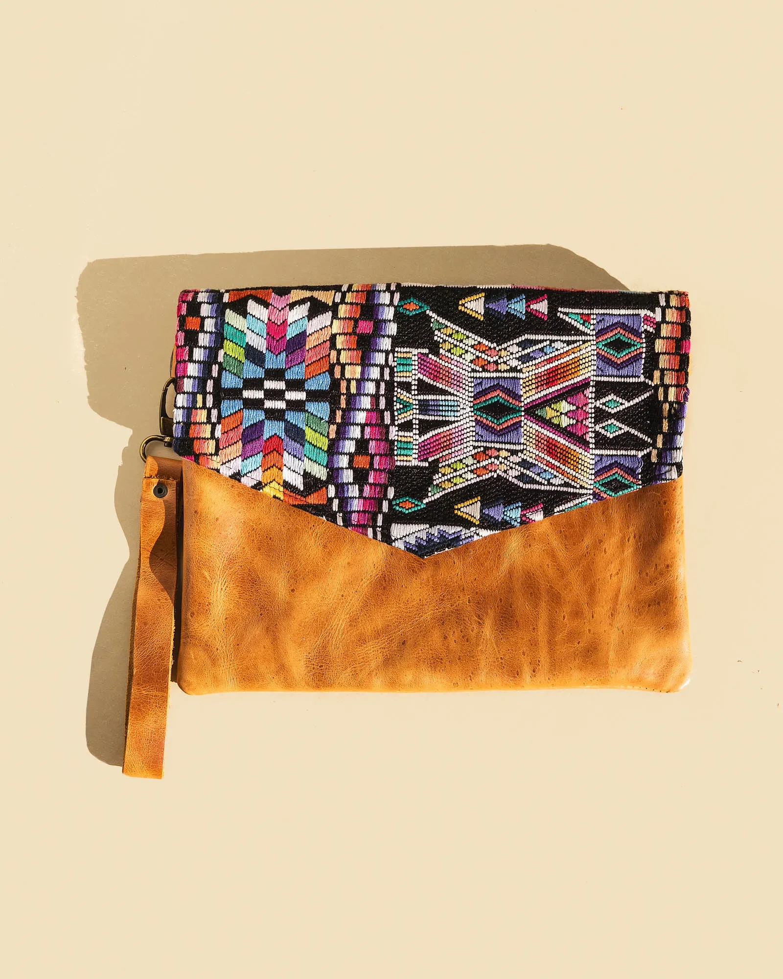 Huipil Envelope Clutch & Crossbody- Geometric