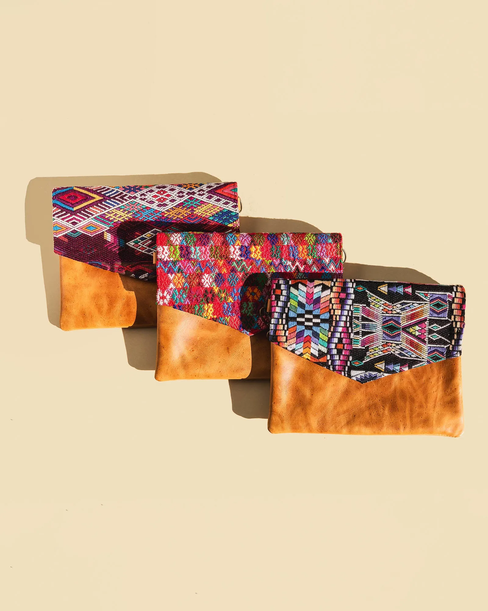 Huipil Envelope Clutch & Crossbody- Geometric