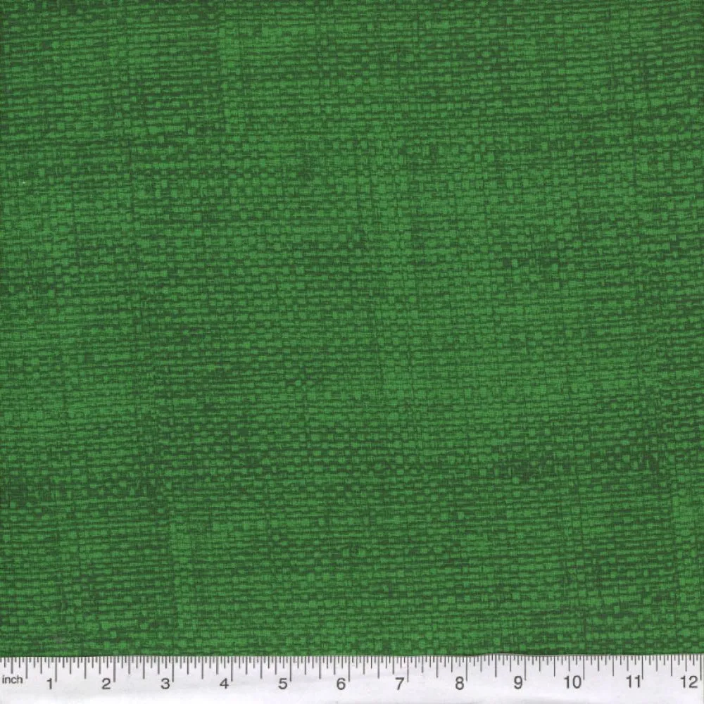Hunter Green Burlap Look Fabric, Item No. 19094