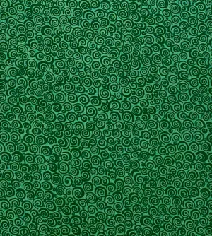 Hunter Green Swirl Fabric, Item No. 20228