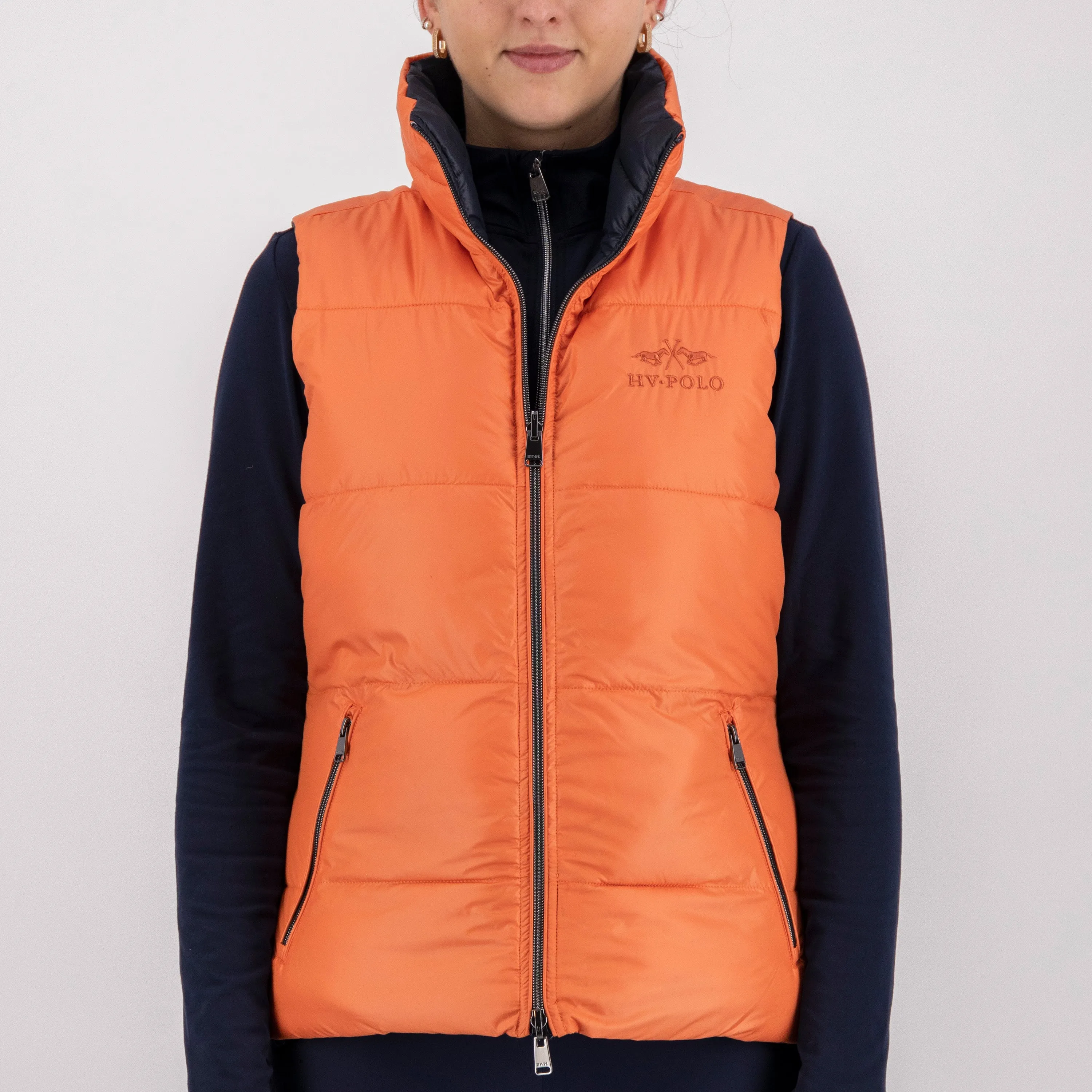 HV Polo Bodywarmer Claire Reversible, elegant vändbar ridväst