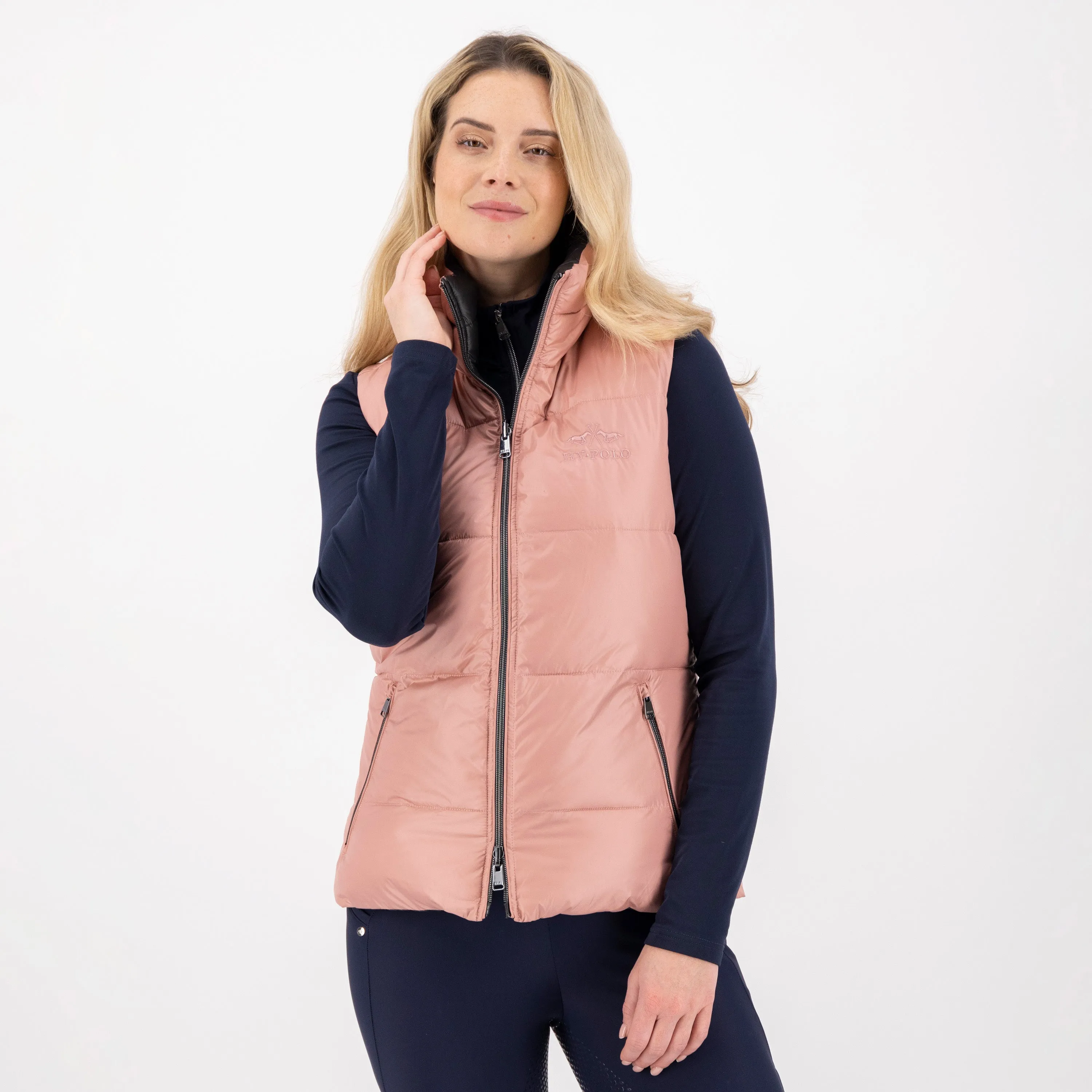 HV Polo Bodywarmer Claire Reversible, elegant vändbar ridväst