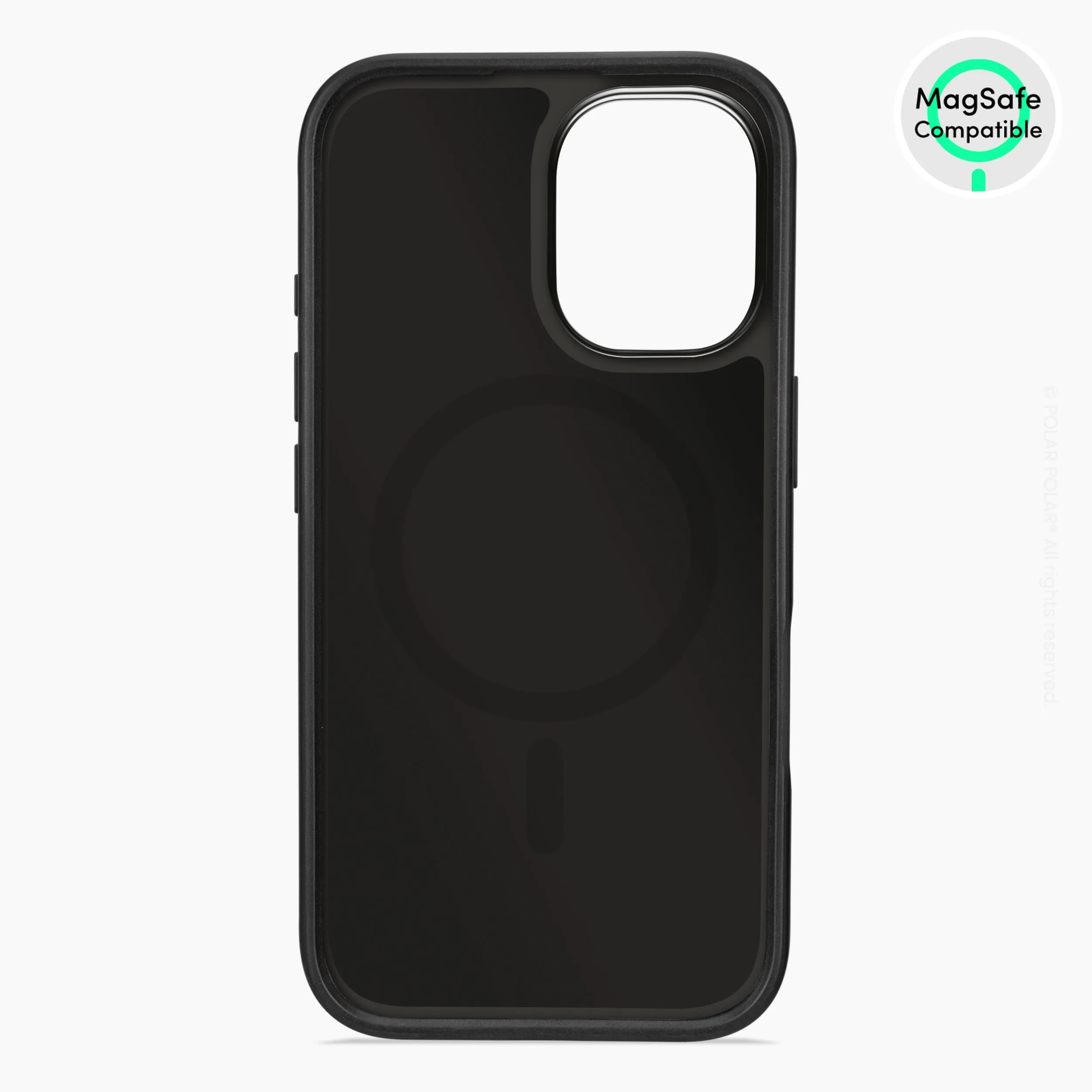 Icy - iPhone 16 Frosted Black Bumper MagSafe Case