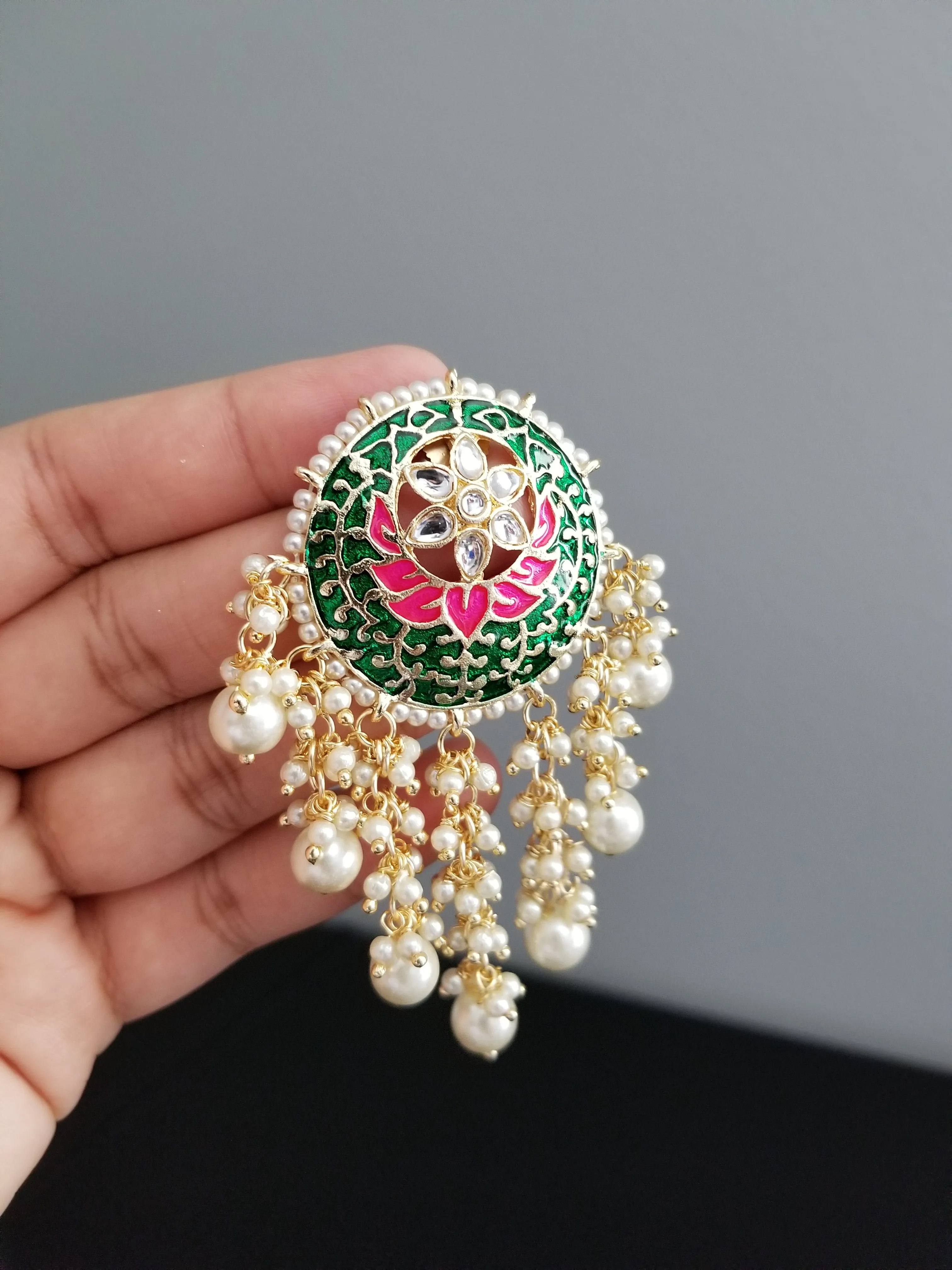 Indo Western Trendy Earring With Gold Plating