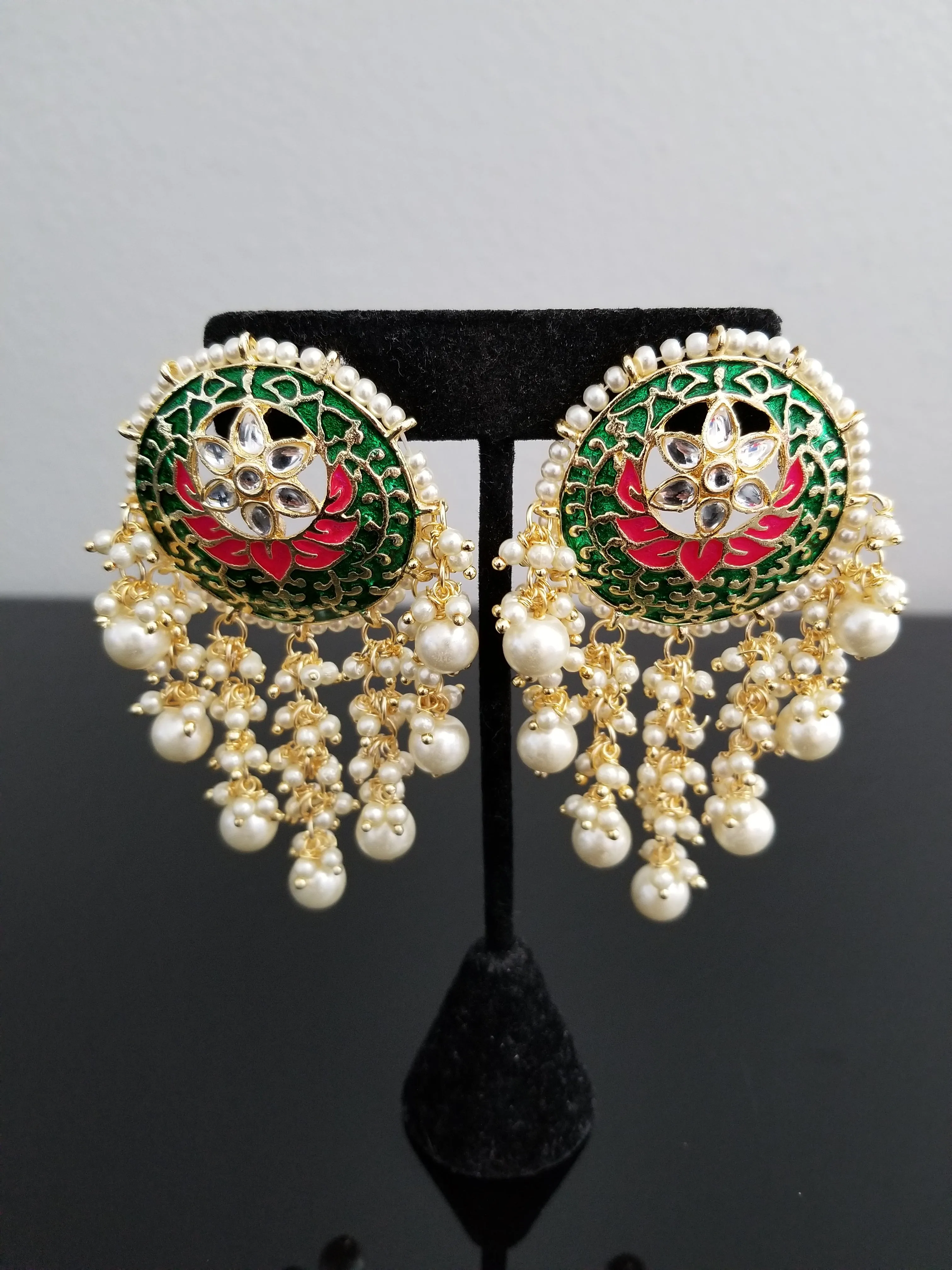 Indo Western Trendy Earring With Gold Plating