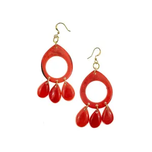 Isa earrings {coral}