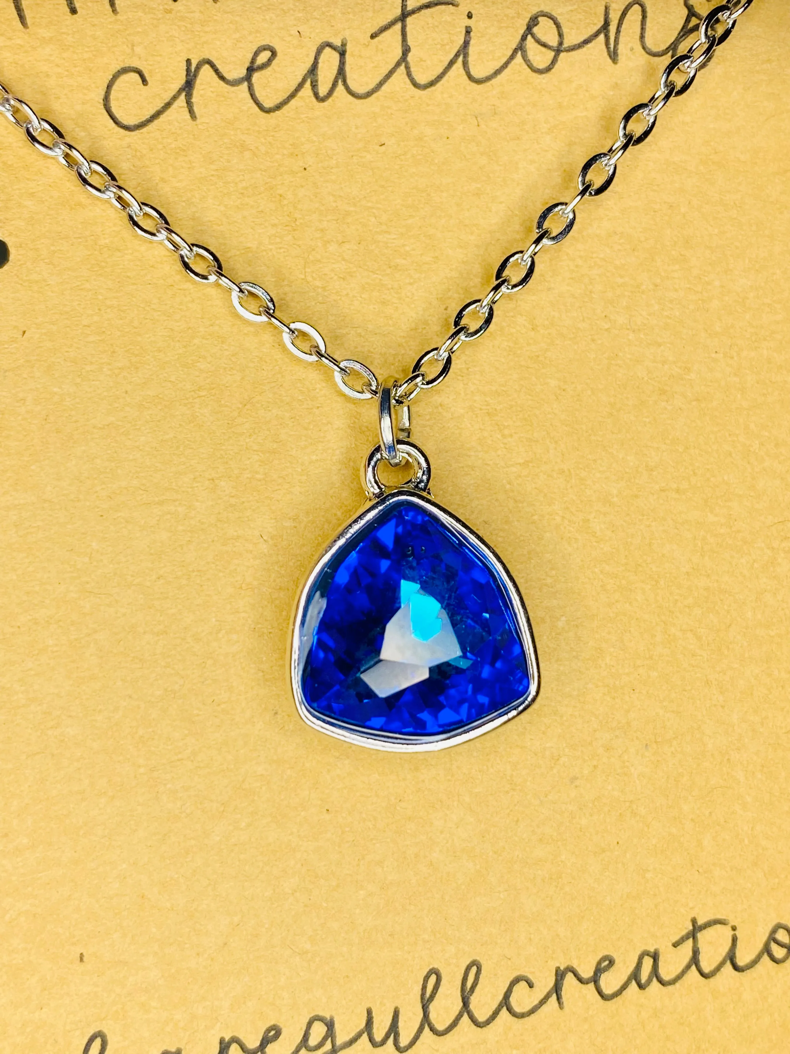 I’ve got the Blues Triangular Crystal Necklace & Earring Set