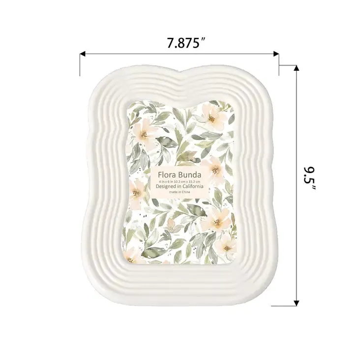 Ivory Curve Frame, 4 x 6